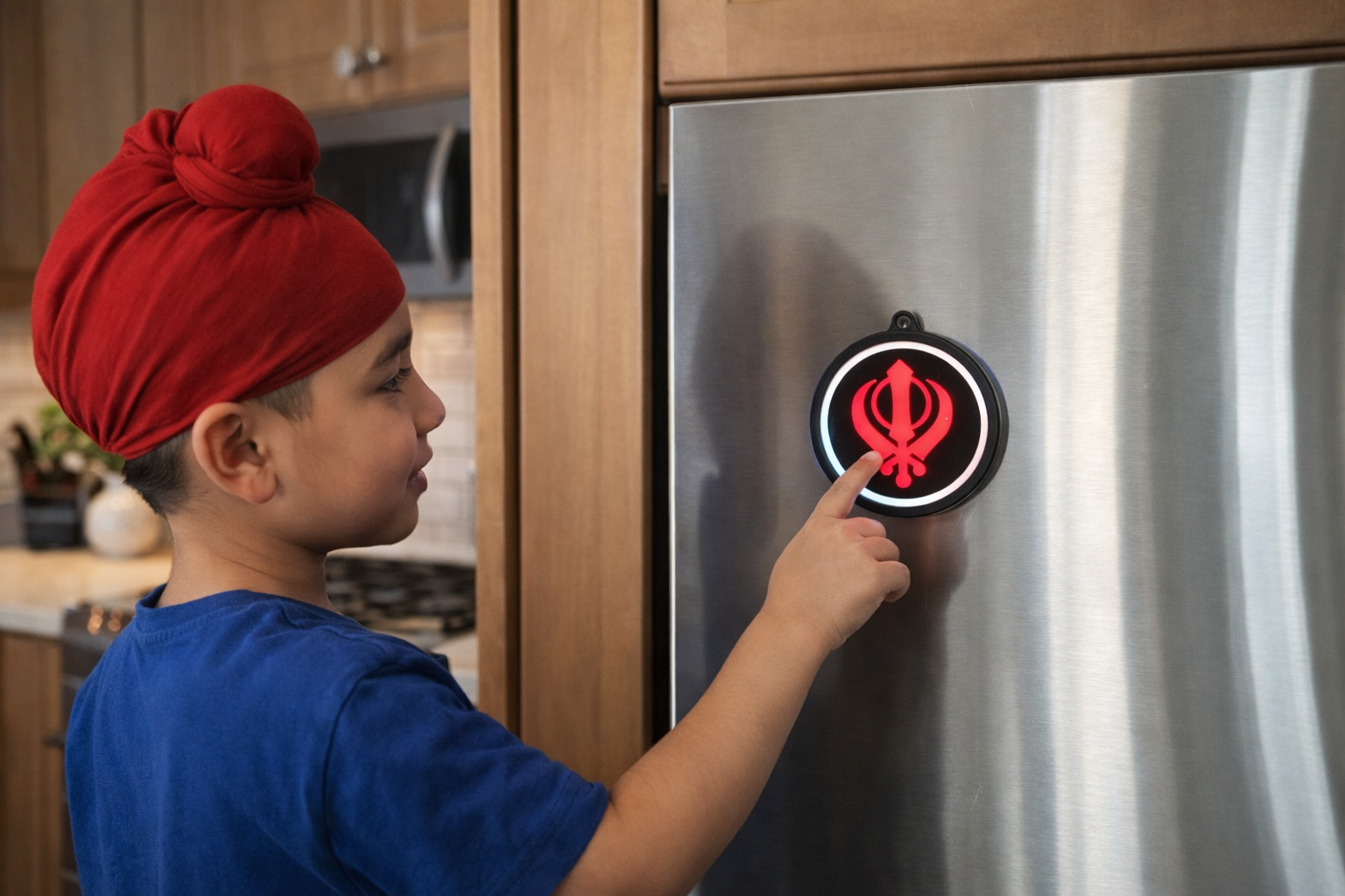 Khanda Fridge Light Charm