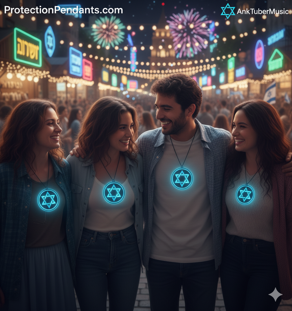 STAR OF DAVID - LED PROTECTION PENDANT