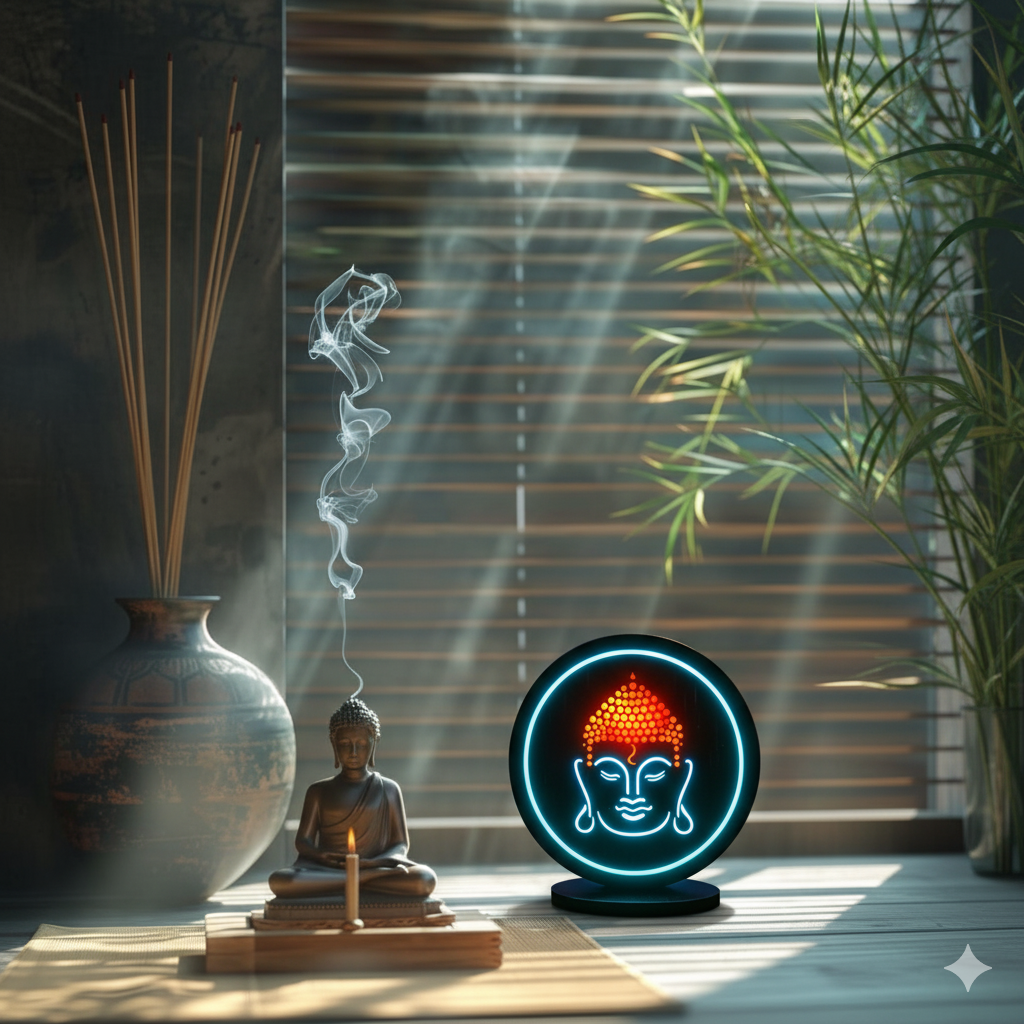 LIGHT OF BUDDHA - LED PROTECTION PENDANT