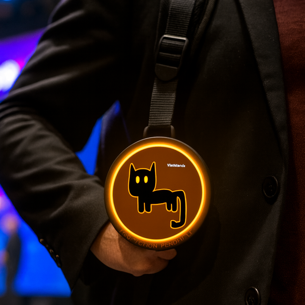 VEEFRIENDS "LUCKY BLACK CAT" HALO PENDANT