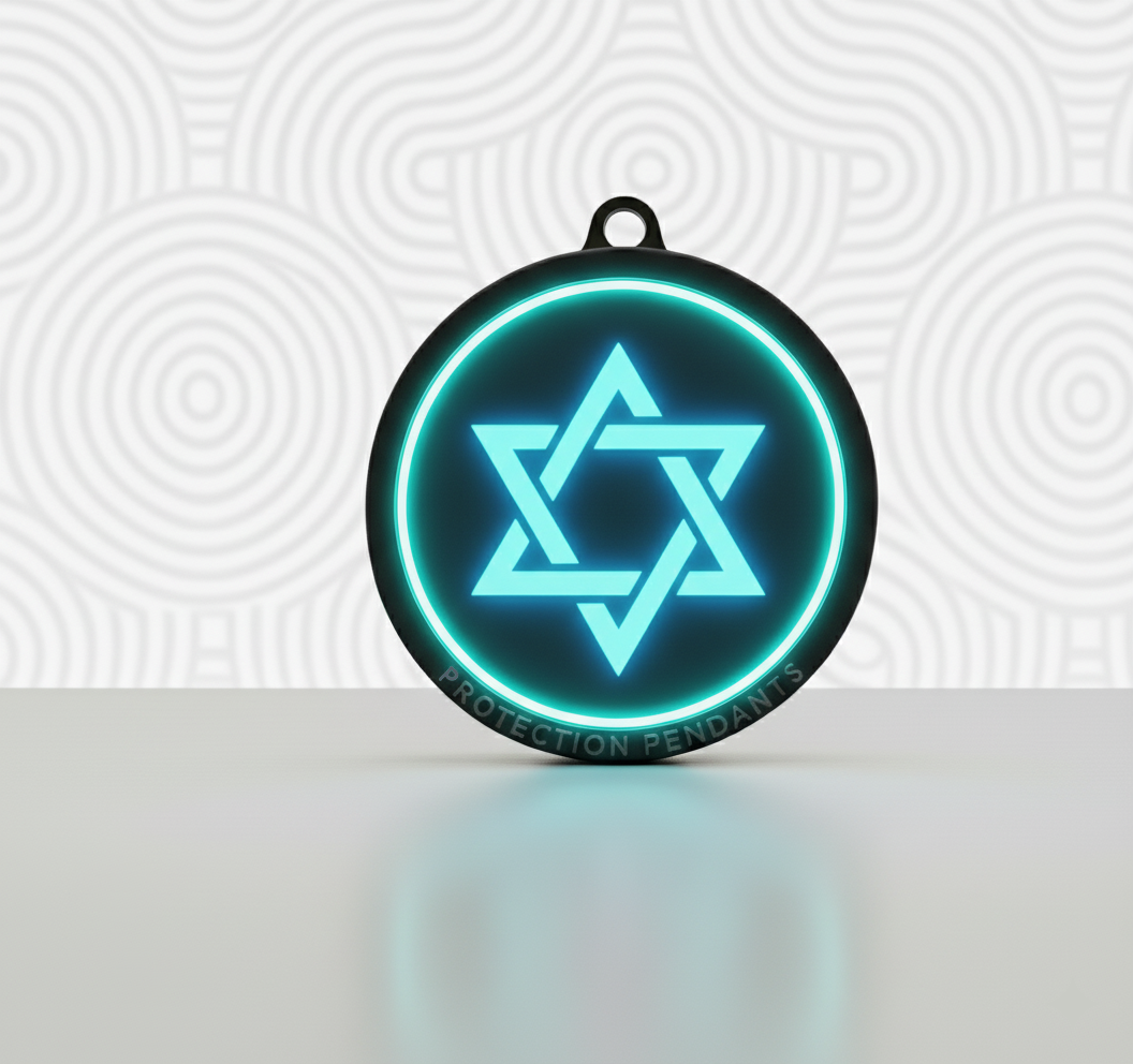 STAR OF DAVID - LED PROTECTION PENDANT